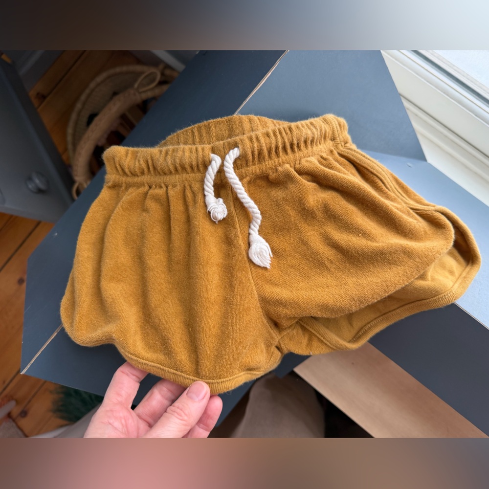 Rylee + Cru kids terry track shorts 4-5y